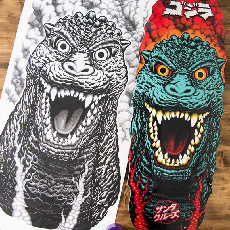 SANTA CRUZ x GODZILLA DESTROYER DECK (11 x 32in