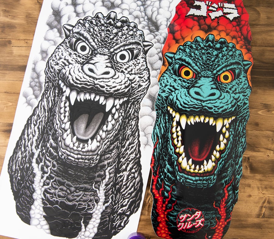 Santa Cruz ゴジラ デストロイヤー デッキ 11.0x32.0 新品！ fit=scale-down,w=1200