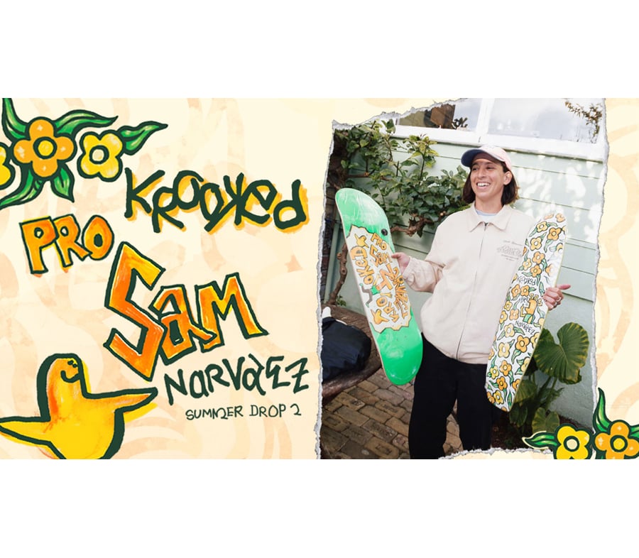 KROOKED SAM NARVAEZ FLOWERS ZIP ZINGER DECK (7.