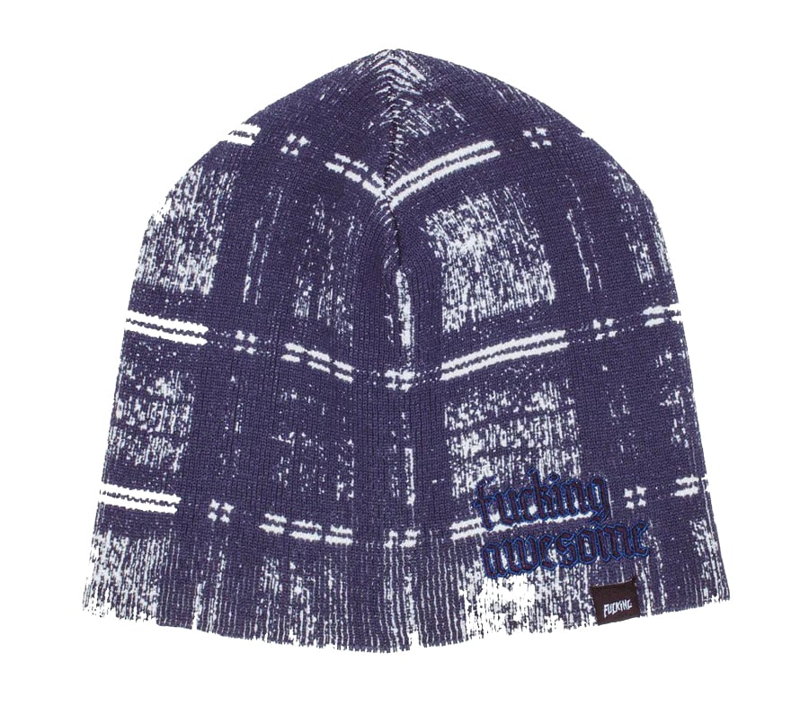 FUCKING AWESOME DIGITAL PLAID SKULLY BEANIE | H