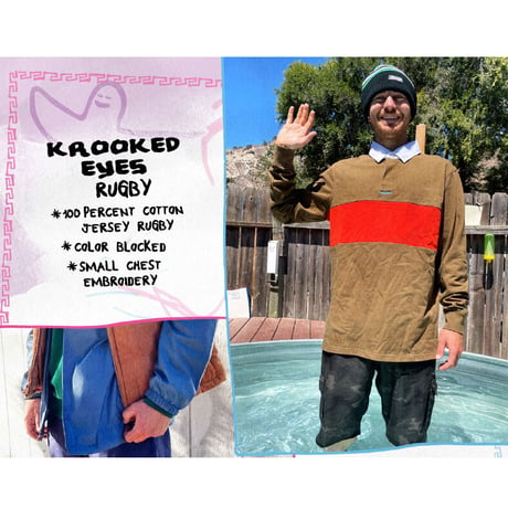 SALE! セール! KROOKED "KROOKED EYES" RUGBY JERSEY