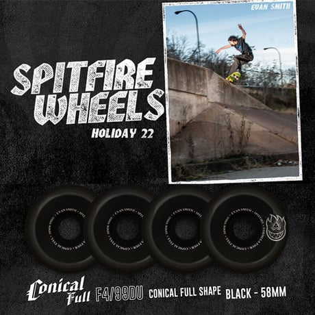 SPITFIRE EVAN SMITH VISIONS FORMULA FOUR WHEEL CONICAL FULL 58mm,99du