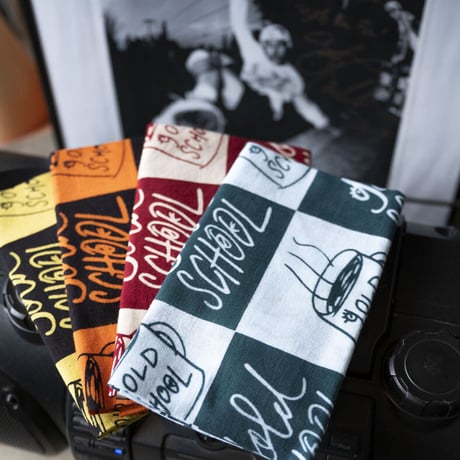GOLD SCHOOL COFFEE MUG TENUGUI / BANDANA