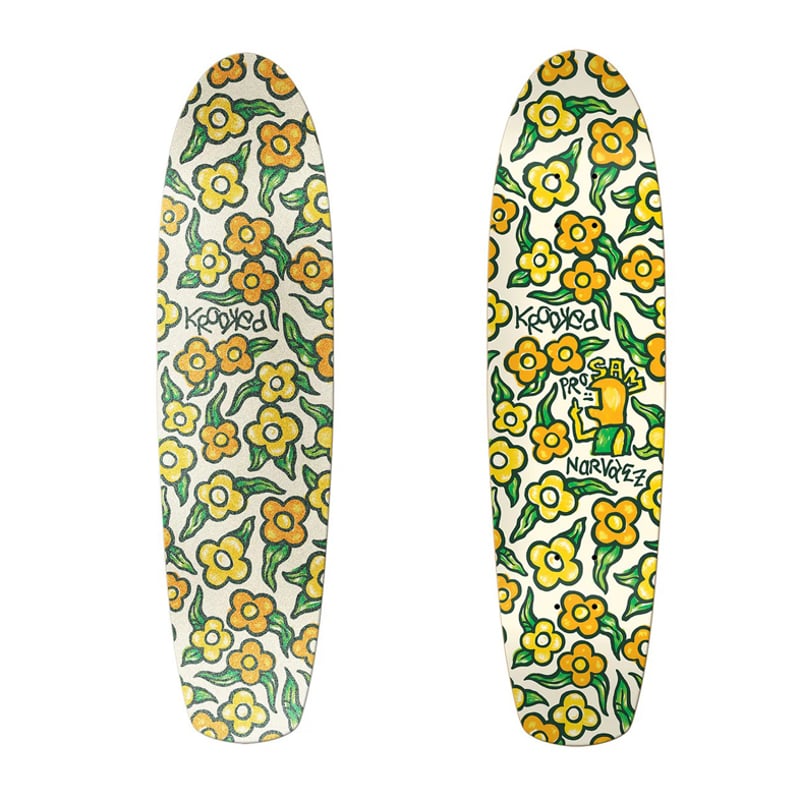 KROOKED SAM NARVAEZ FLOWERS ZIP ZINGER DECK (7.