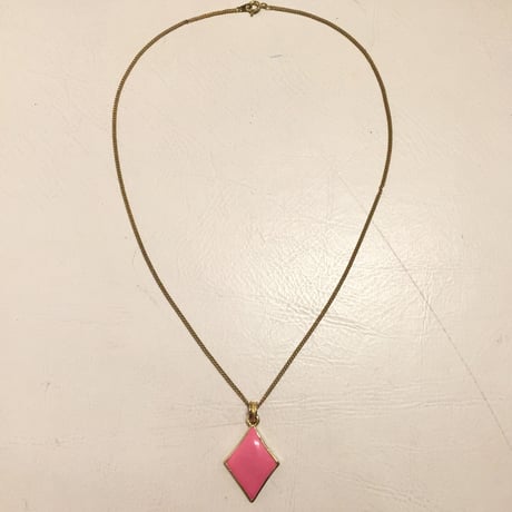 Pinkダイヤモチーフペンダント(1970s Italy)