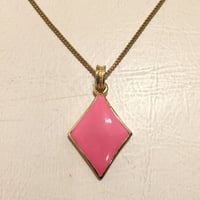 Pinkダイヤモチーフペンダント(1970s Italy)