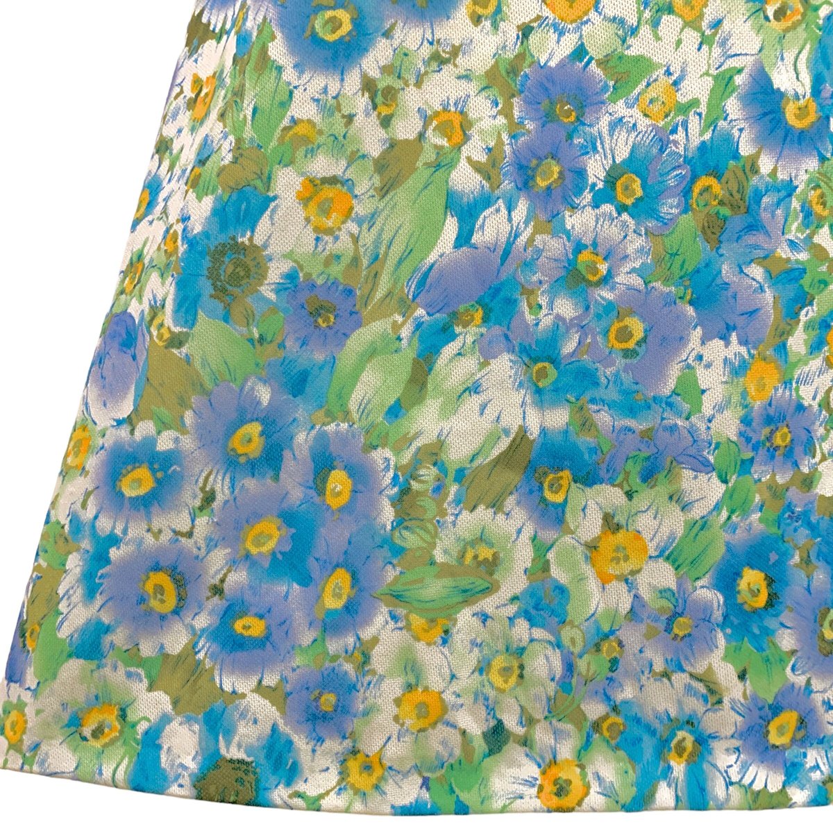 ブルーフラワー・フレアスカート(1970s UK) | cocotier