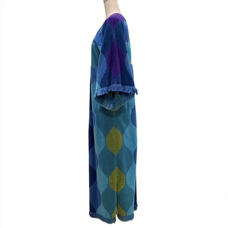 パイルベロア・オプティカルワンピース(1960s USA)
