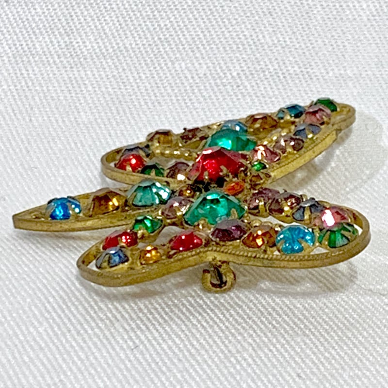 カラフルストーン蝶ブローチ(1930s UK) | cocotier