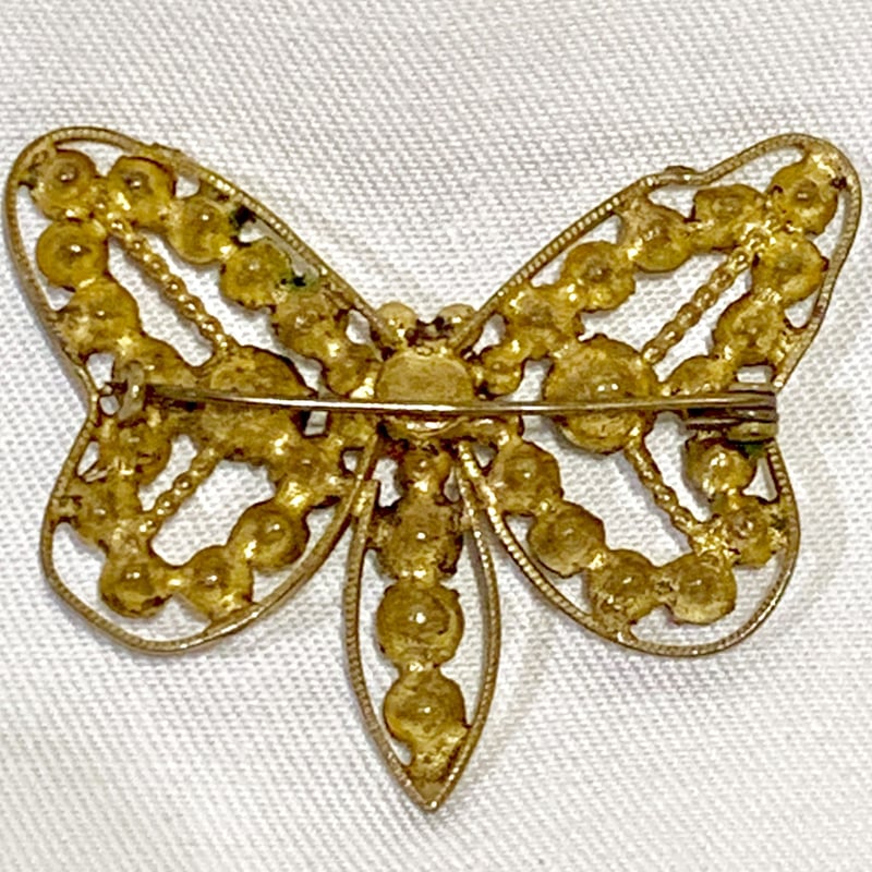 カラフルストーン蝶ブローチ(1930s UK) | cocotier