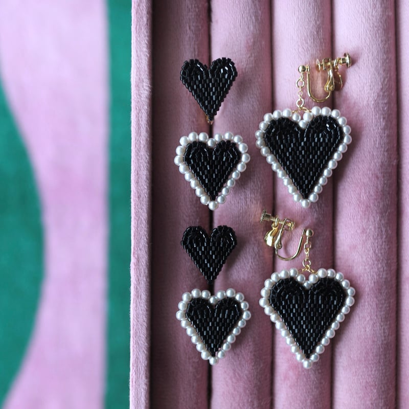 JULICA | Pearled SweetHeart_Chat noir | JULICA