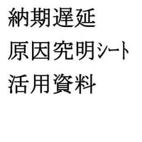 【納期遅延原因究明シート】（牧野直哉）。納期遅延が発生するのか。納期遅延には必ず「理由」が存在します。正しい現状掌握を目的とした調査を実施しましょう。