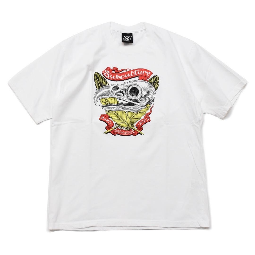 Subculture SC SHORT SKULL SHIRT/BLUE / 2 EAGLE SKULL HEAD T-SHIRTS