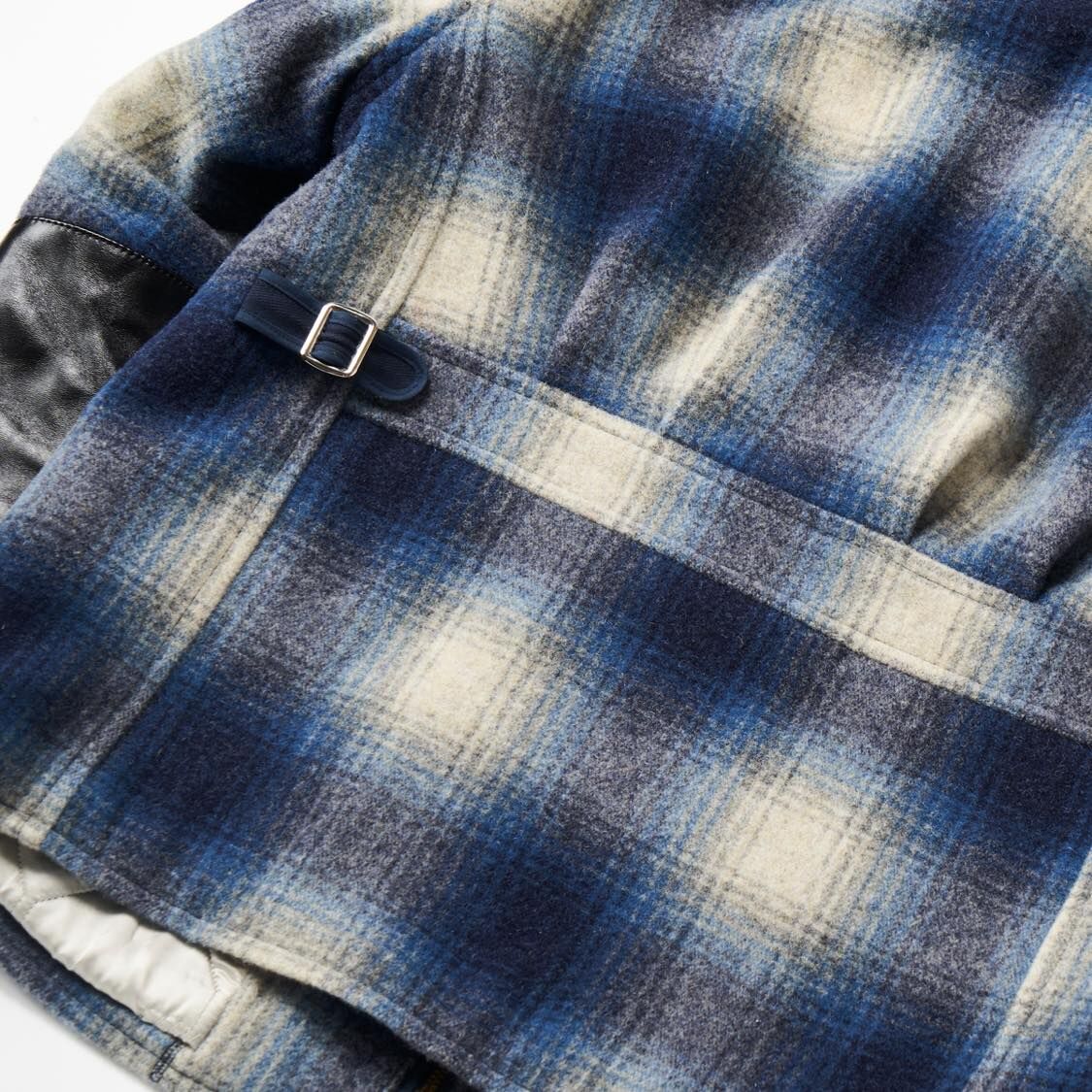 OMBRE CHECK WOOLSPORT JACKET/BLUE | K's surfride OMBRE CHECK WOOLSPORT JACKET/BLUE | K's surfride