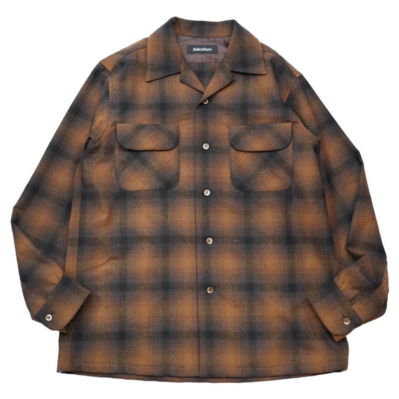 SC subculture WOOL CHECK SHIRT サイズ3 SC Subculture 