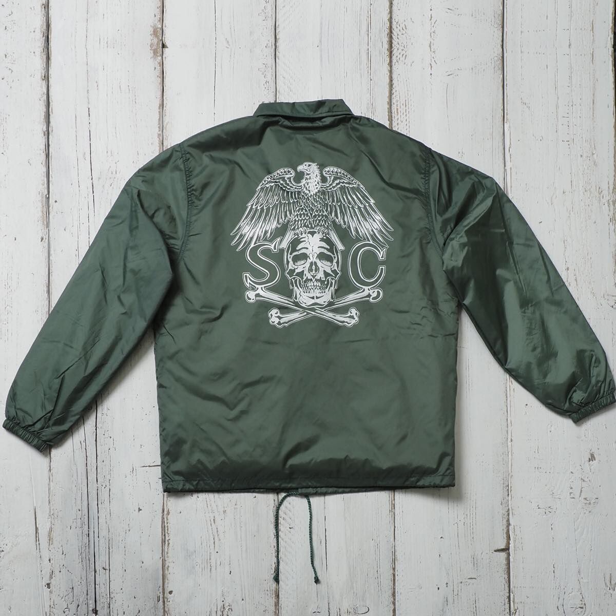 COACHES JACKET/ GREEN