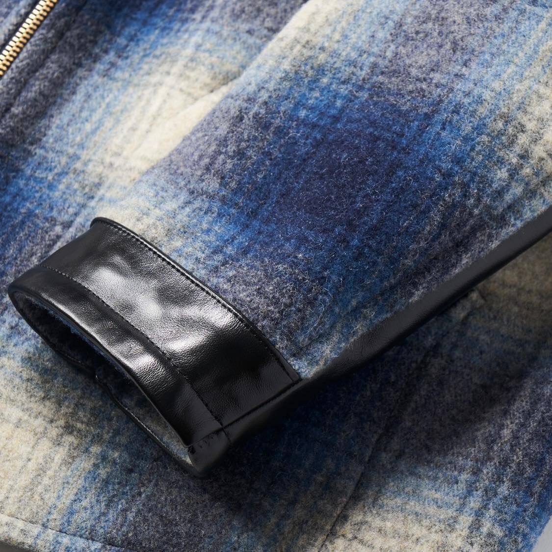 OMBRE CHECK WOOLSPORT JACKET/BLUE | K's surfride OMBRE CHECK WOOLSPORT JACKET/BLUE | K's surfride