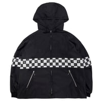 COACHES JACKET(W-Name Limited) / BLACK × WHITE