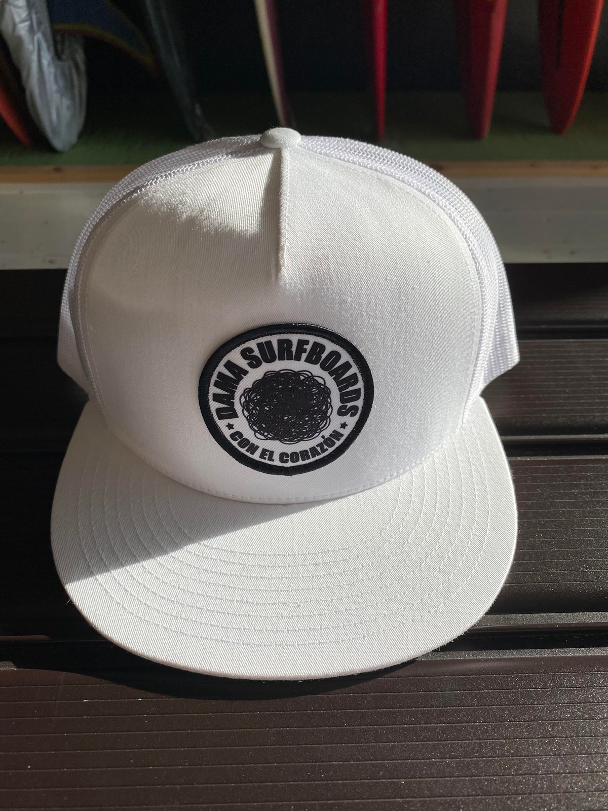 DAMA SURFBOARDS CAP/White Mesh