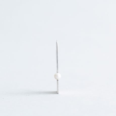 PLATE SHORT pearl1 earring