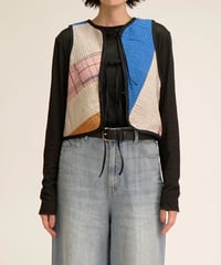 VINTAGE KANTHA QUILT VEST (B) | nve tokki