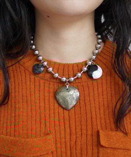 33 11】STONE HEART NECKLACE 1 | nve tokki 33 11】STONE HEART NECKLACE 1 | nve tokki