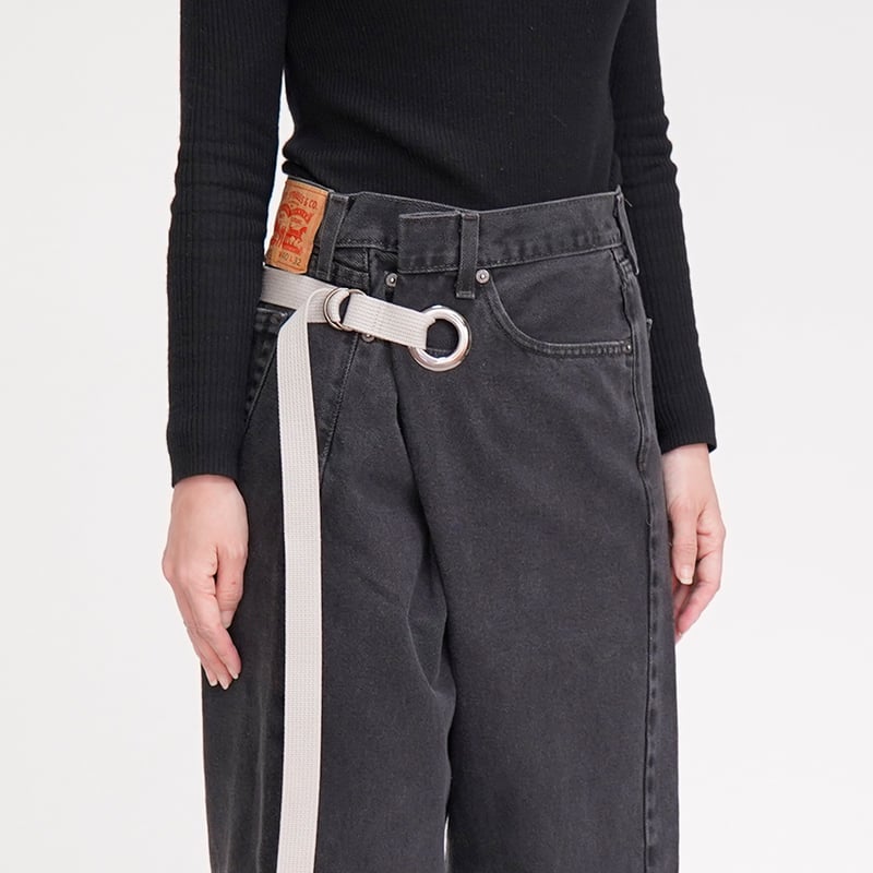 WRAP DENIM / M size (BLACK×GREY) RD-26 | nve tokki