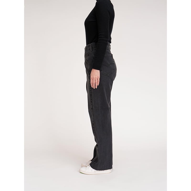 WRAP DENIM / M size (BLACK×GREY) RD-26 | nve tokki