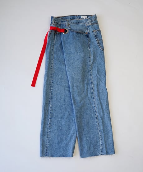 nve tokki WRAP DENIM ラップデニム WRAP DENIM / M size (BLUE×BLACK) D-7 | nve tokki