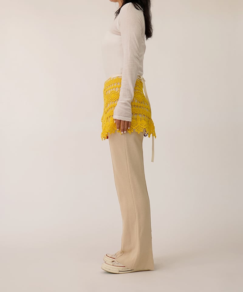 LACE WRAP SKIRT (YELLOW) | nve tokki