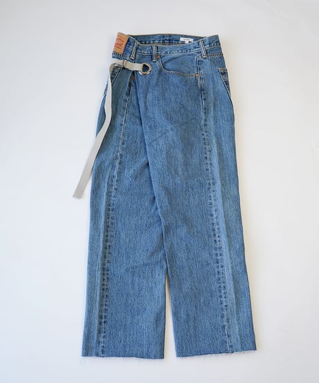 nve tokki WRAP DENIM ラップデニム WRAP DENIM / M size (BLUE×BLACK) D-7 | nve tokki
