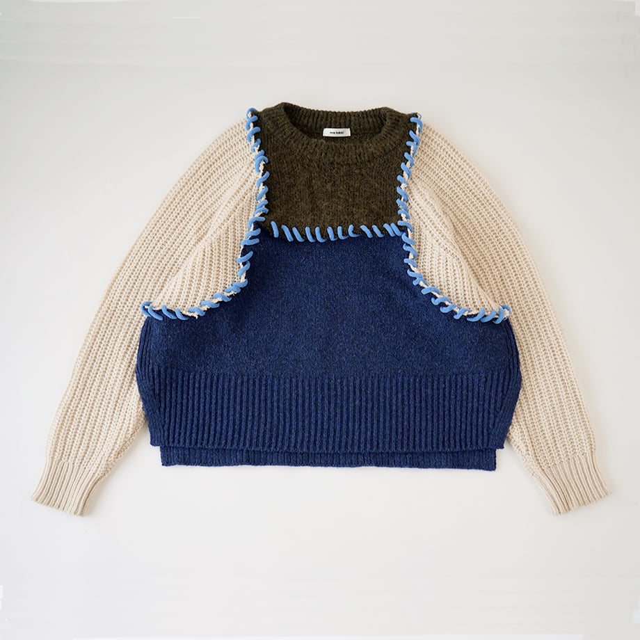 新品タグ付き 23AW VICTIM DS KNIT NEW DOCKING KNIT / NDN-6 | nve tokki