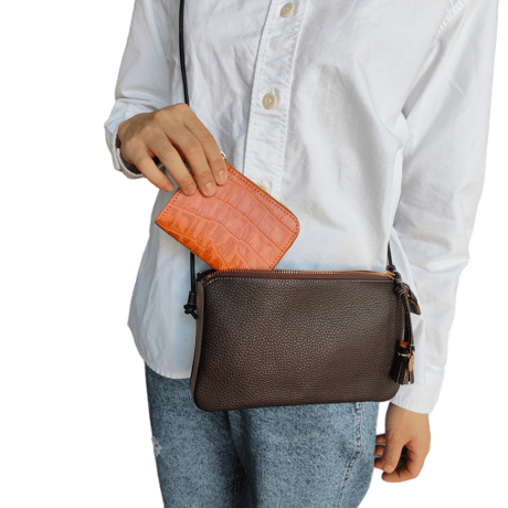 Smooth Wallet クロコ型押