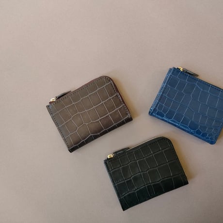 Smooth Wallet クロコ型押