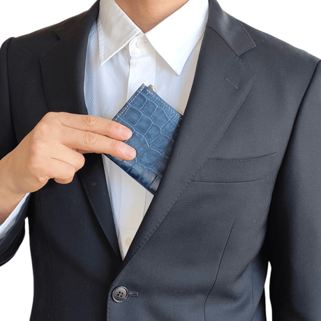 Smooth Wallet クロコ型押