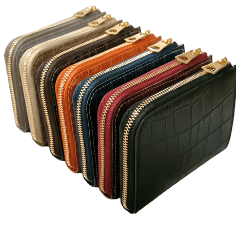 Smooth Wallet クロコ型押