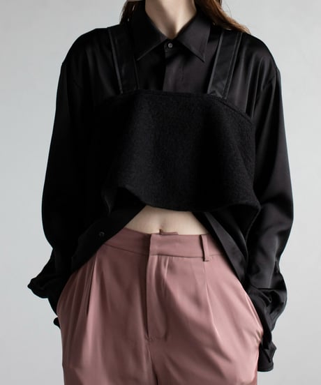 【&her】Recycling chambray Pants/SMOKYPINK-5日以内発送-