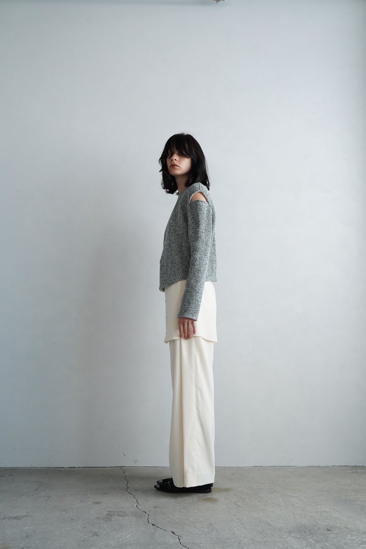 &her】Heather River Knit /GREEN-3日以内発送- | &her