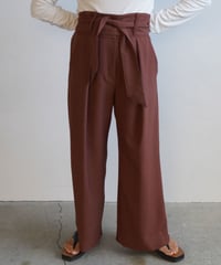 【&her】Chic Wide Pants/BROWN-即日発送-
