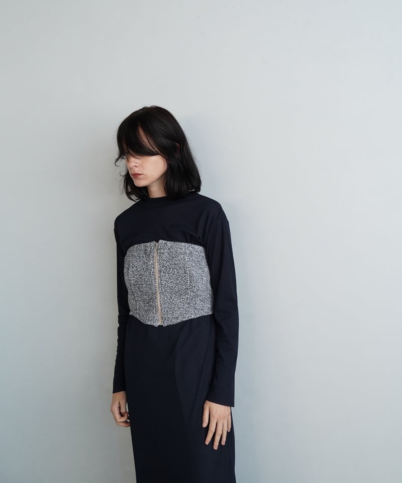 &her】Heather River Knit Bustier/NAVY-11月25-30日...