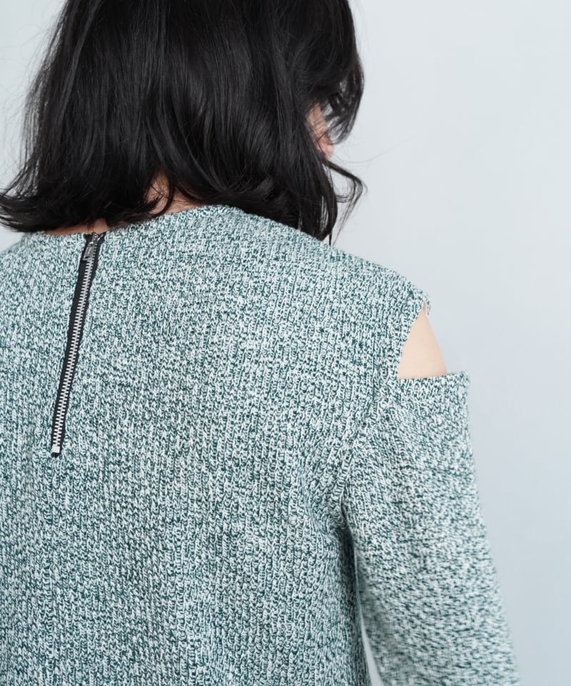 &her】Heather River Knit /GREEN-3日以内発送- | &her