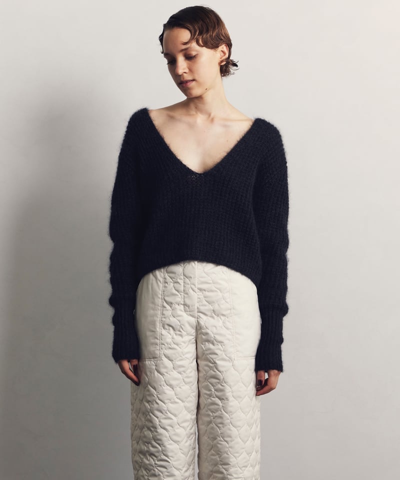 &her】Mohair Knit /BLACK-即日発送- | &her