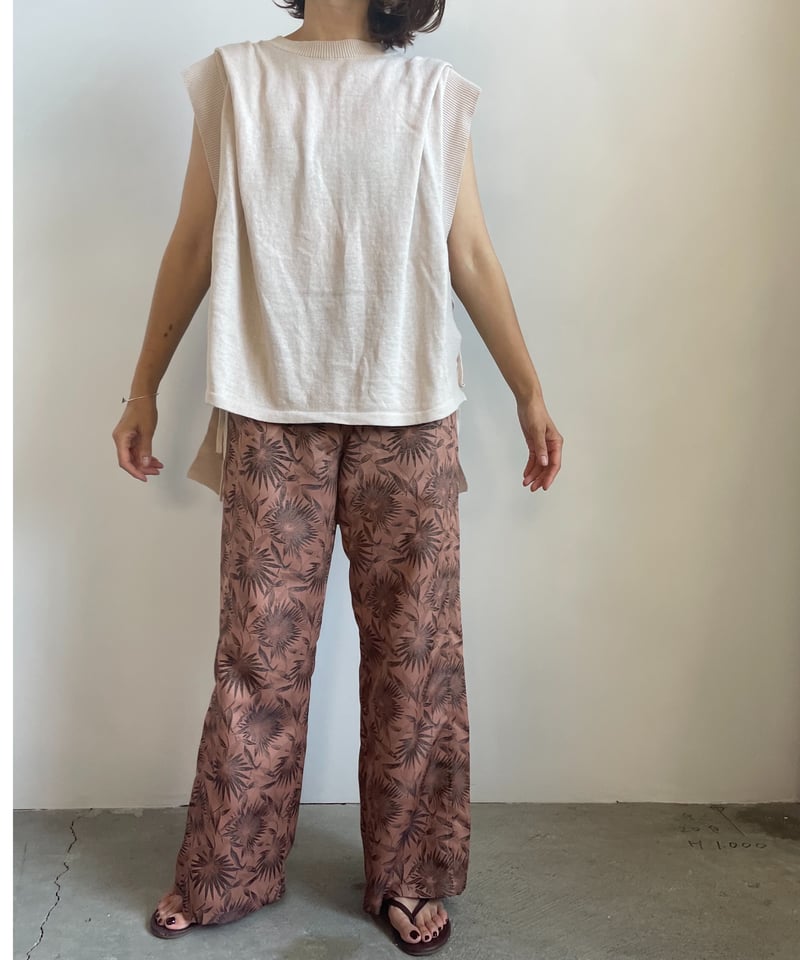 &her】Dyed Jacquard Pants-即日発送- | &her