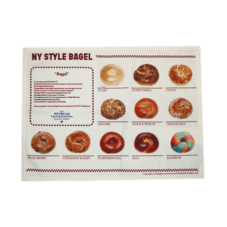 FISHS EDDY × NEW NEW YORK CLUB / Place Mat ＜Bagels Illustrated Book> ランチョンマット ベーグル図鑑