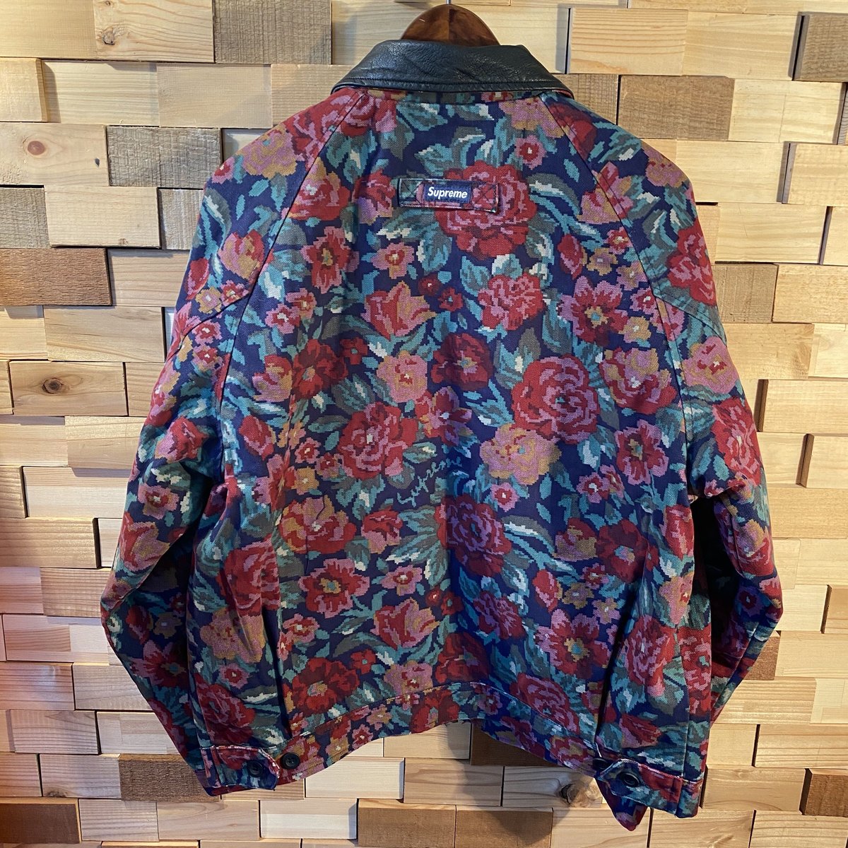 SUPREME Leather Collar Work Jacket