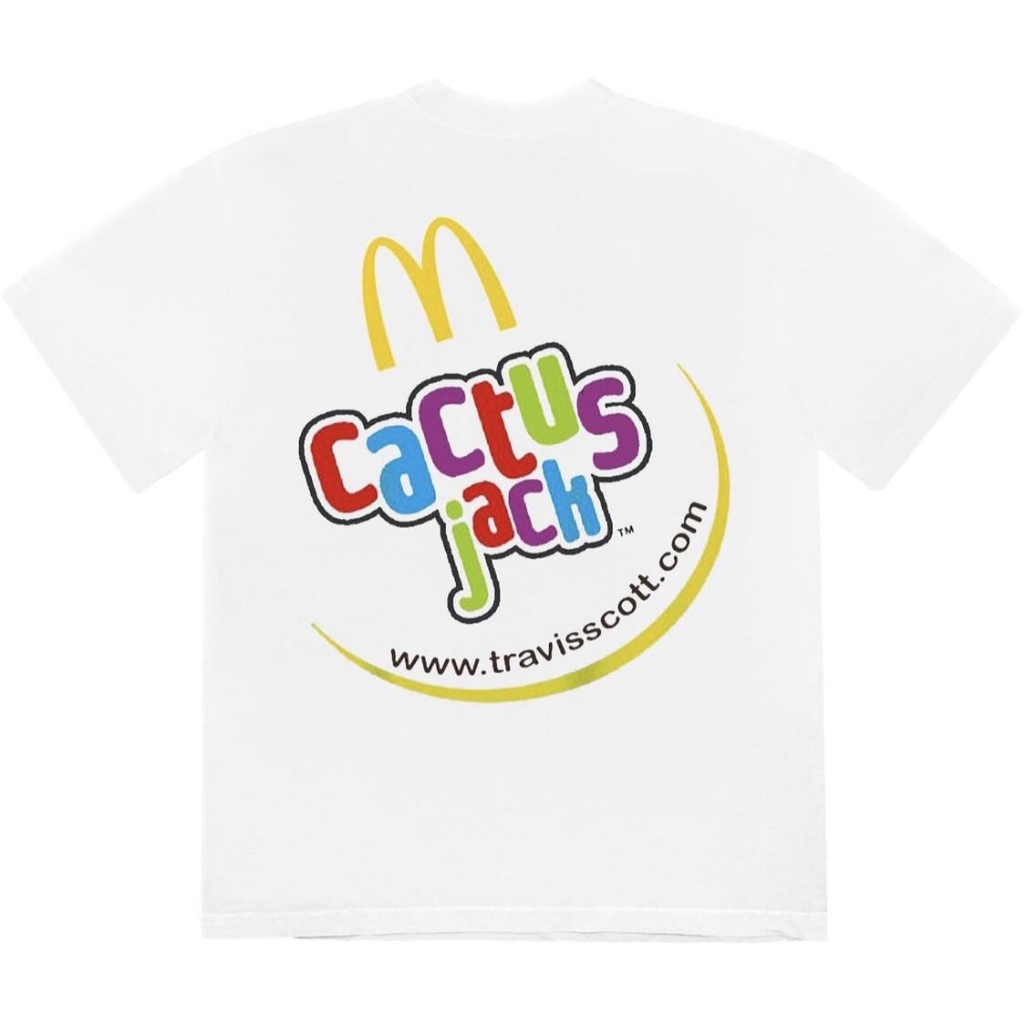 Travis Scott × McDonald's メニューロゴTシャツ［XL］約605㎝身幅
