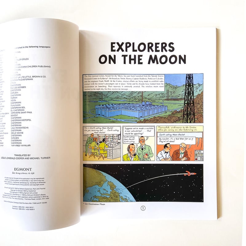 Explorers on the moon：The Adventures of Tintin