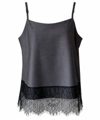 lace camisole / gray（セットアップ対応）