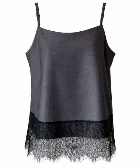 lace camisole / gray（セットアップ対応）