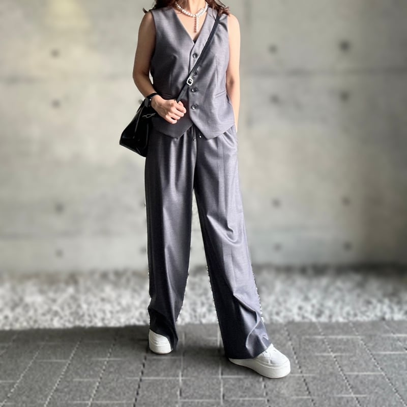 AOURE LINATE PANTS グレー サイズS 美品‼︎ Aeneontrue Women's 100% Linen Wide Leg Pants Summer Casual